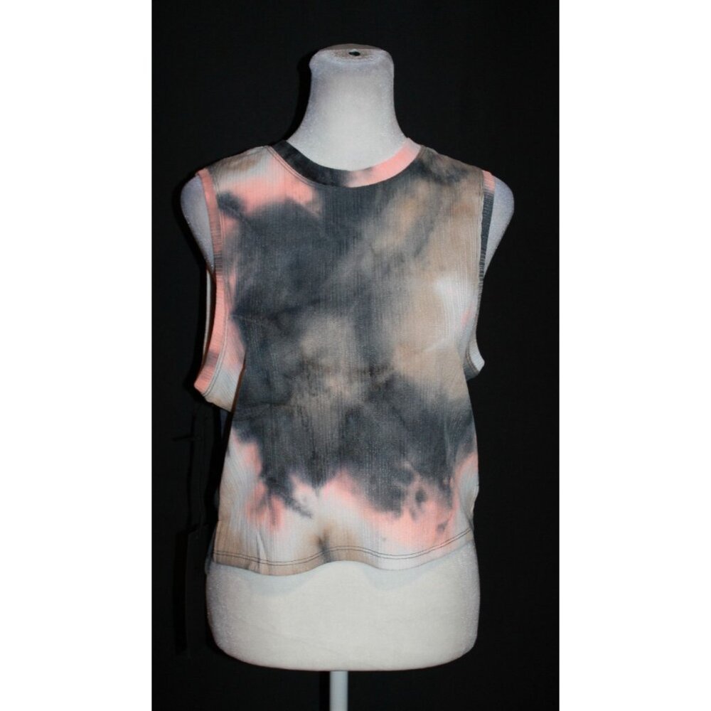 NOLI SUMMER TIE DYE AIR TANK Orange & Navy Women's Size Medium M NEW